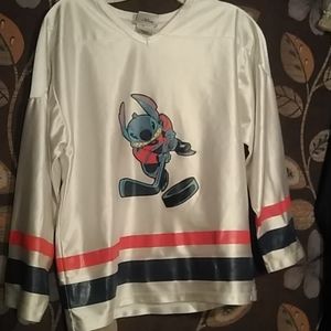 Vintage World of Disney stitch hockey jersey